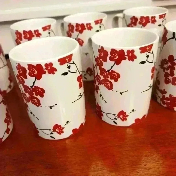 222 Fifth Mia Blossum Mugs - 8 Available - Picture 1 of 3